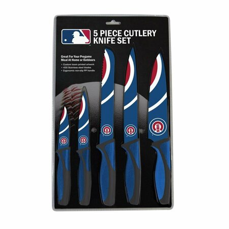 THE SPORTS VAULT Chicago Cubs Knife Set - Kitchen - 5 Pack TH51672